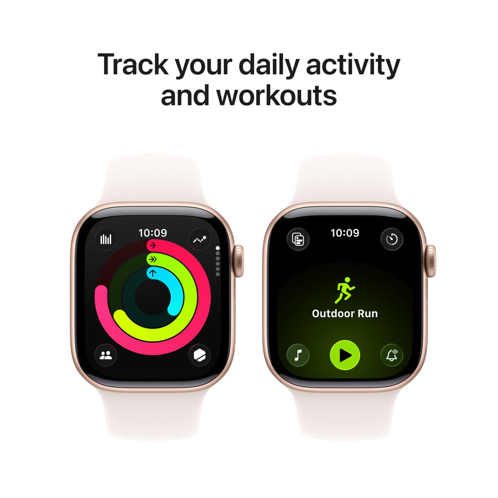 Apple Watch Series 11 GPS 42mm Smartwatch with Space Grey Aluminium Case with Black Sport Band S/M. Sleep Score, Fitness Tracker, Health Monitoring, Always-On Display, Water Resistant