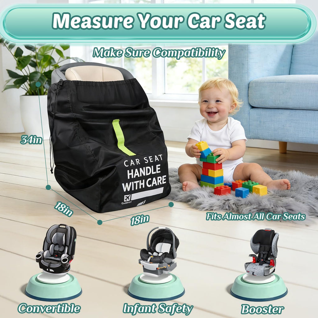 Pram Bag for Airplane, Baby Travel Essentials, Stroller Bag 119H*61W*38D cm