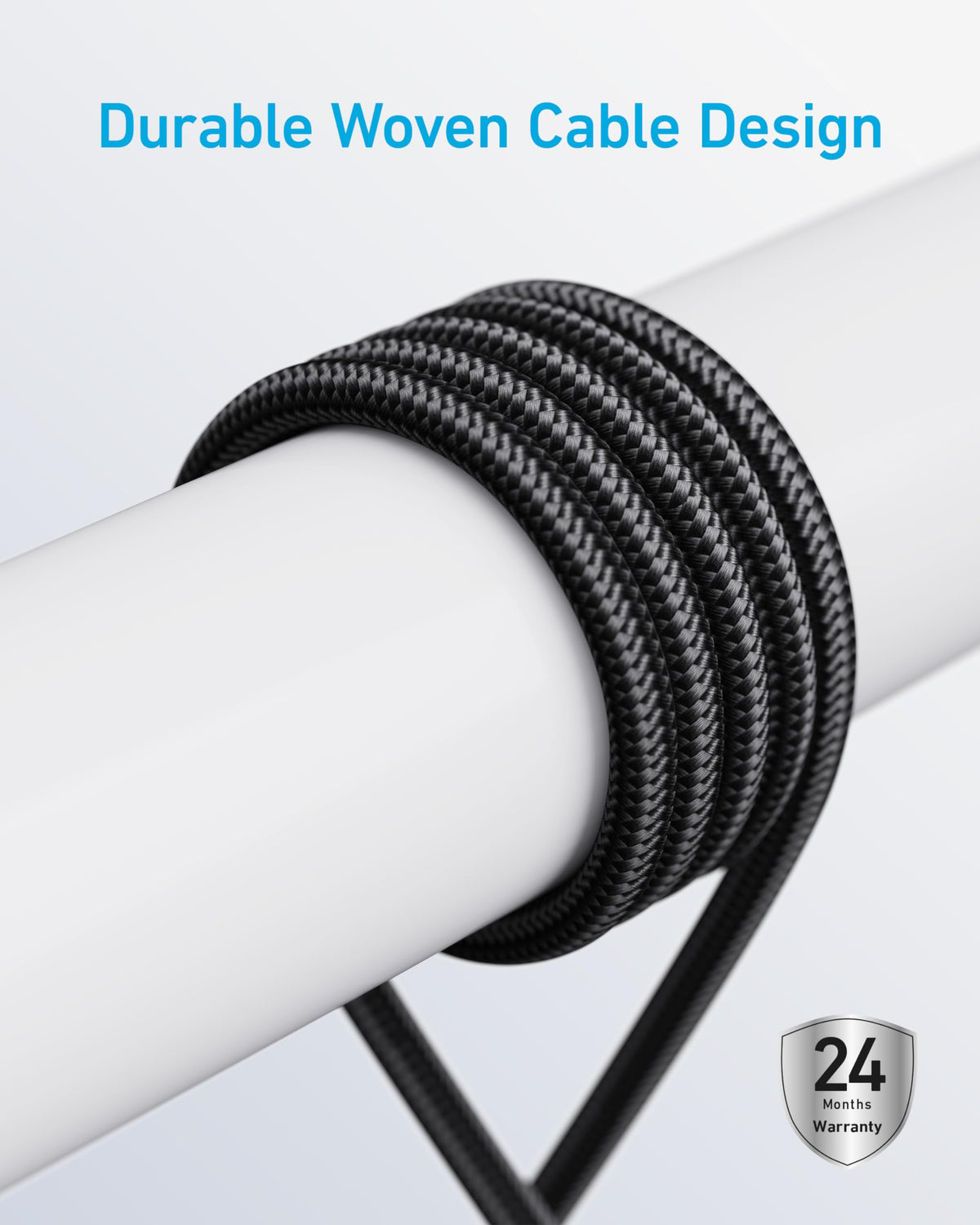 Anker 240W USB-C to USB-C Cable, 3 ft/0.9m Double Braided Nylon Type-C Charging Cable, for MacBook Pro, iPhone 17/16/15, iPad Pro, Samsung Galaxy,and More (Charger Not Included)