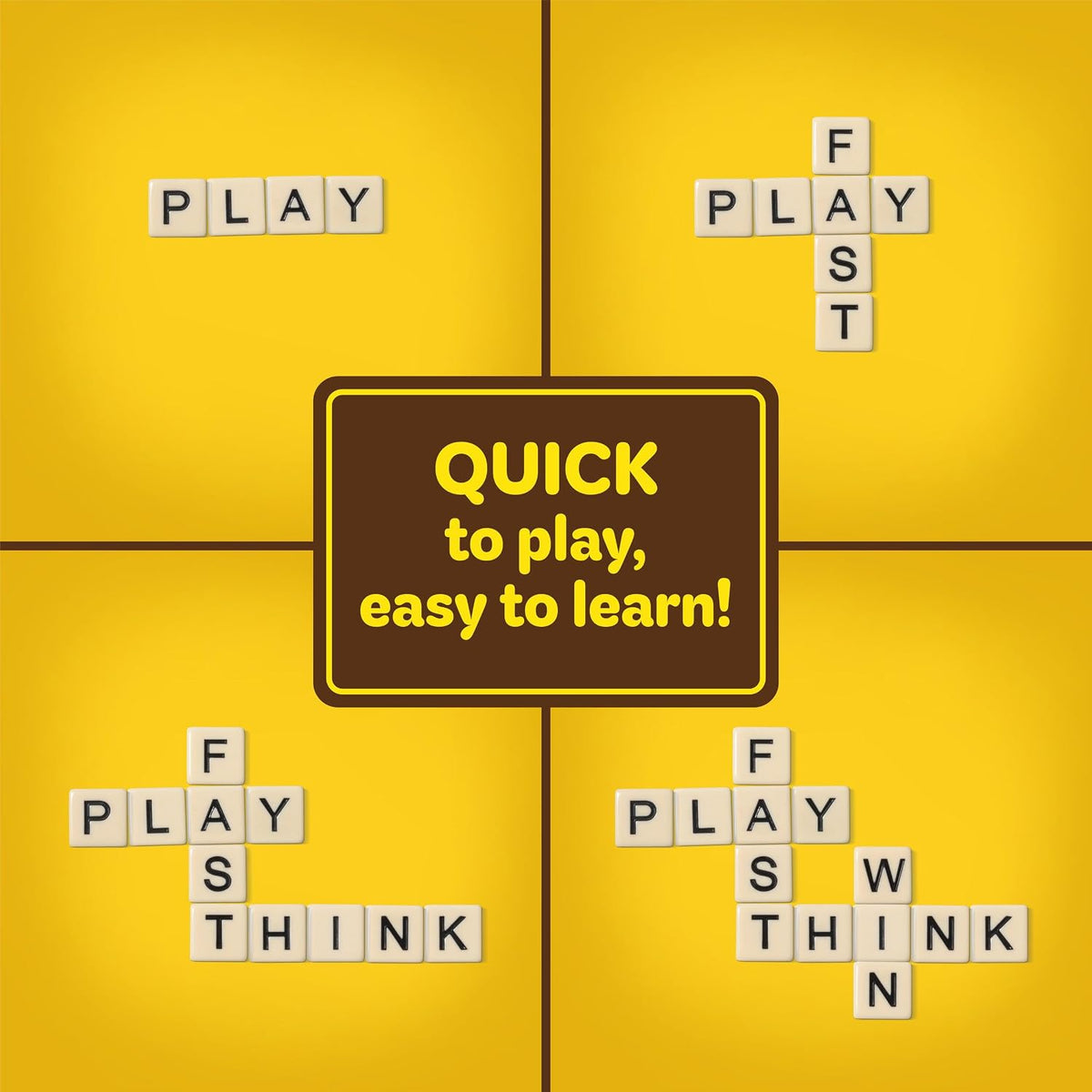 Bananagrams Classic Word Game, 144 Tiles in Banana Pouch, Travel Game