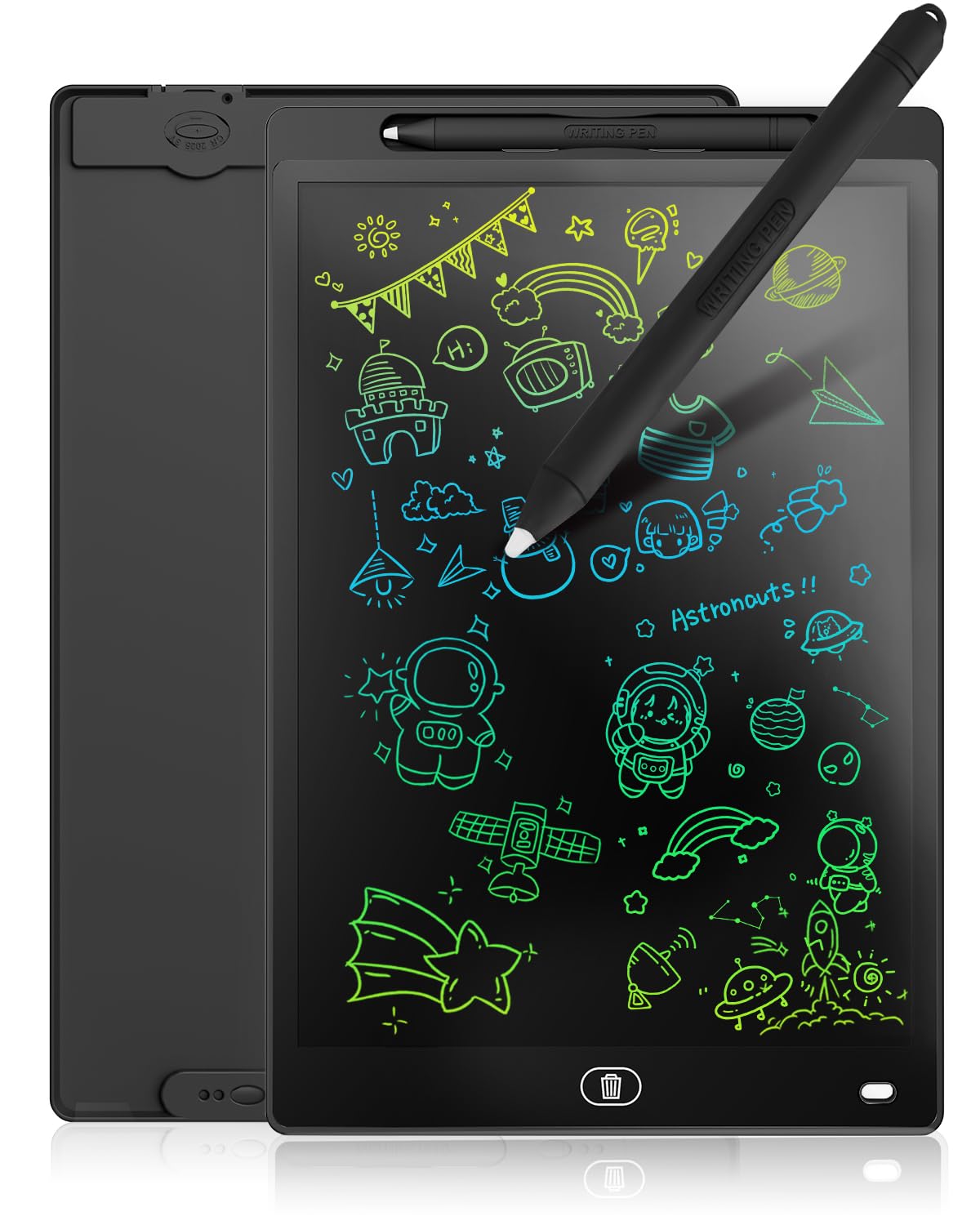 [2 Pack] Genialba LCD Writing Tablet 8.5-Inch Colorful Doodle Board, Toddler Learning Educational Toys Gifts for 3-8 Years Old Girls and Boys, Electronic Drawing Pad for Kids (Pink&Blue)