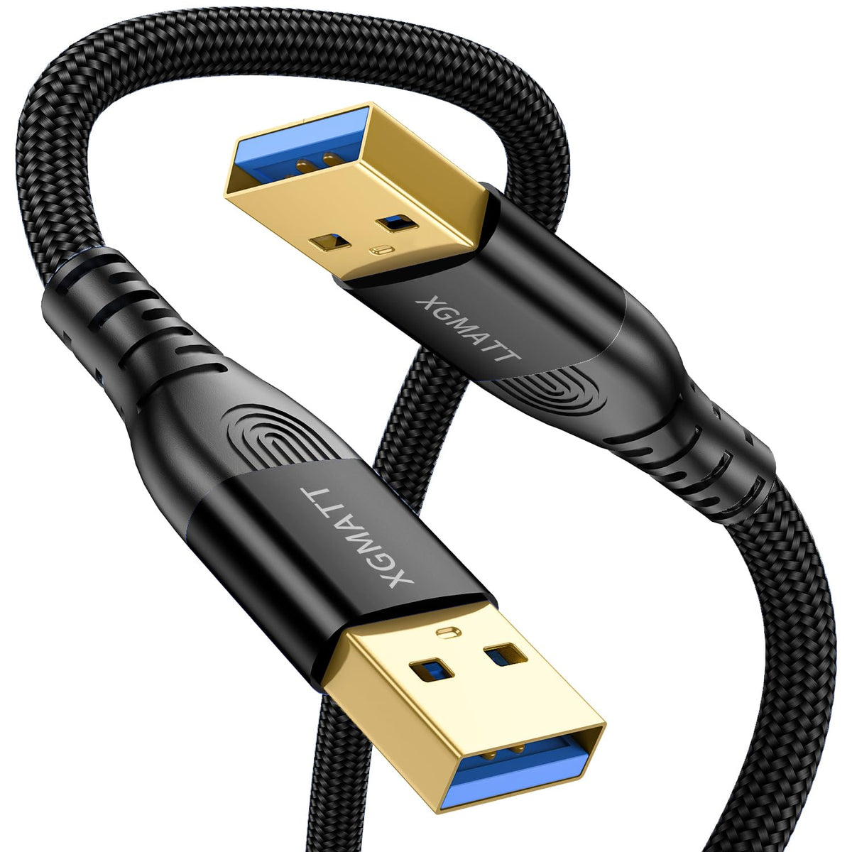 USB 3.0 Cable 2M,5Gbps High Speed Transfer USB Type A Male to Male Lead