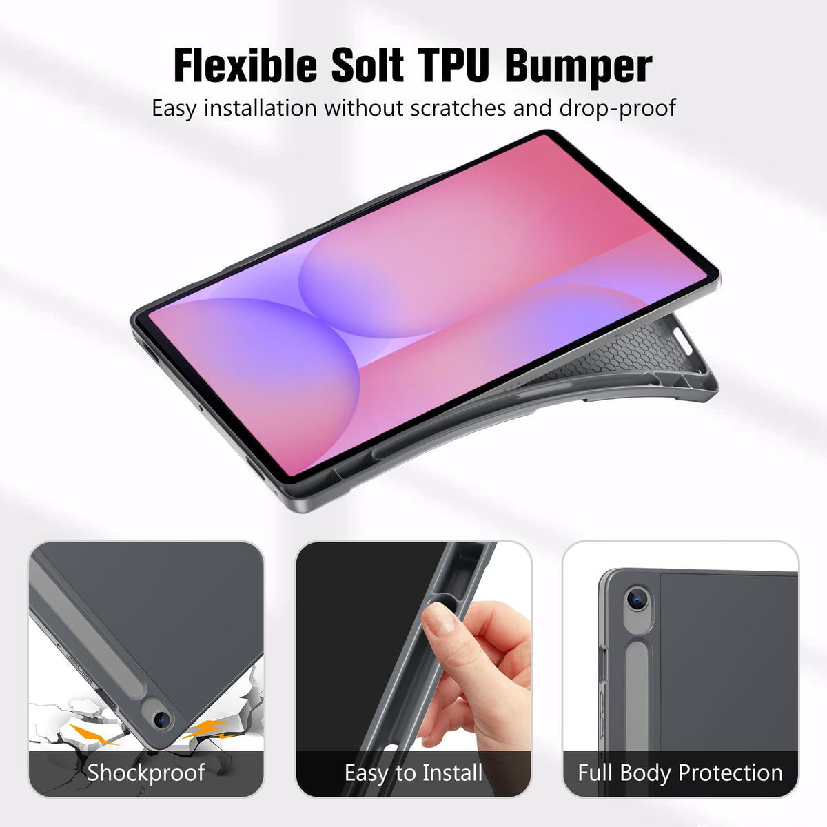 ProCase for Galaxy Tab S10 Lite/S10 FE/S9 FE 10.9" with S Pen Holder -Green
