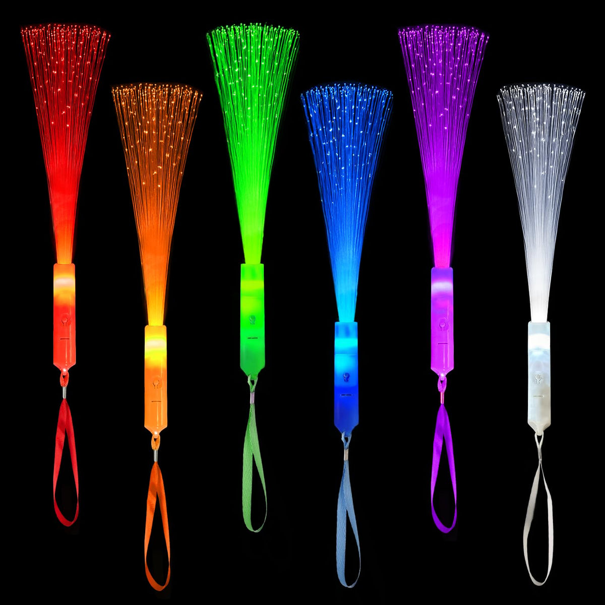 6 Pack Halloween Glow Sticks Toys for Kids, Light Up Party Favors Supplies