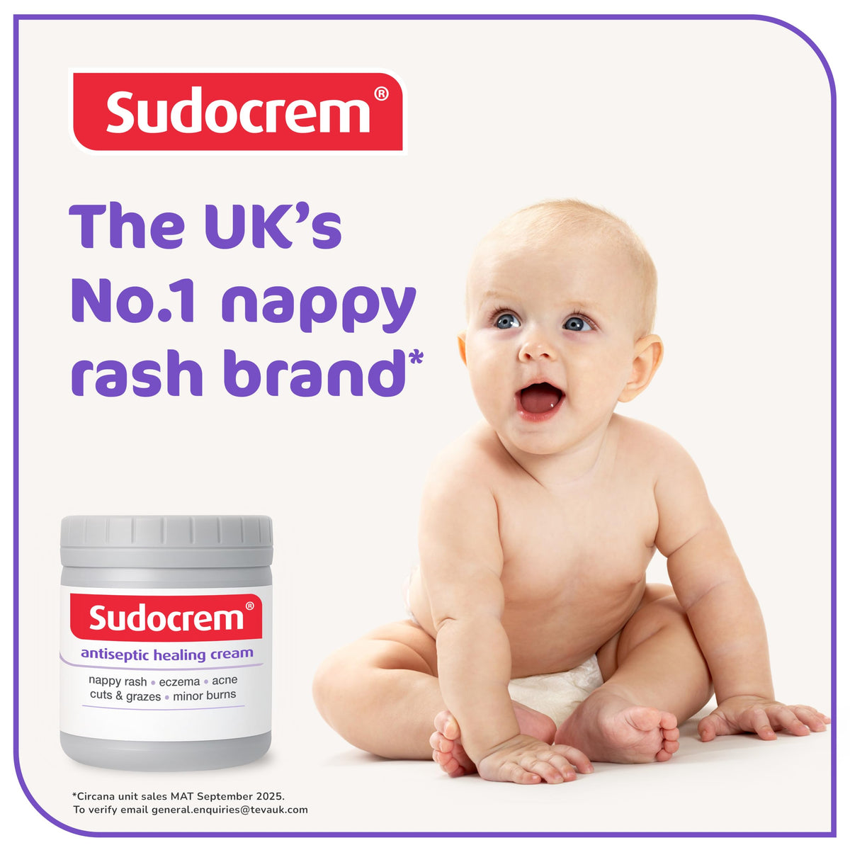 Sudocrem® Antiseptic Healing Cream, Zinc Oxide Cream, 250g
