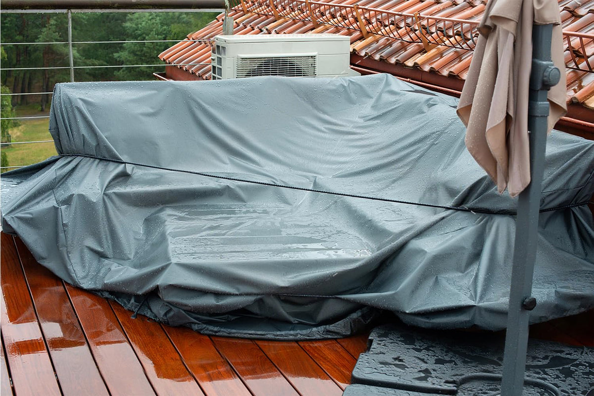 Wohohoho 120GSM Tarpaulin Waterproof Heavy Duty, 4m x 4m Large Green Rainproof Tarp UV/Tear Resistant PE Tarpaulin Sheet Tent with Reinforced Eyelets, Cover for Car, Pool, Caravan, Garden Furniture