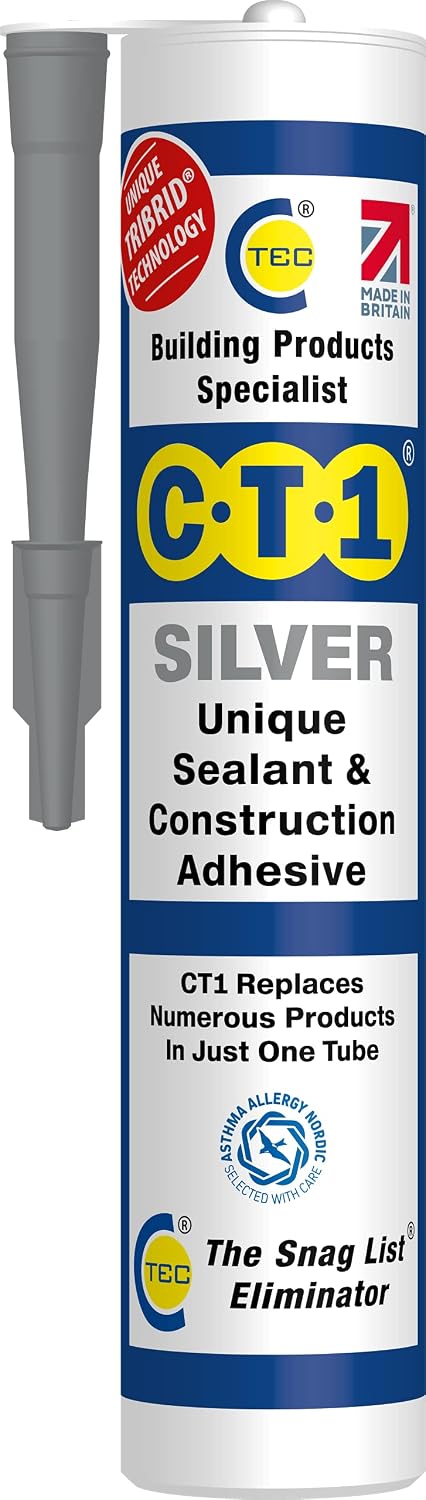 CT1 CT1SILVER Silver TRIBRID® Multi Purpose Sealant & Adhesive - 290ml