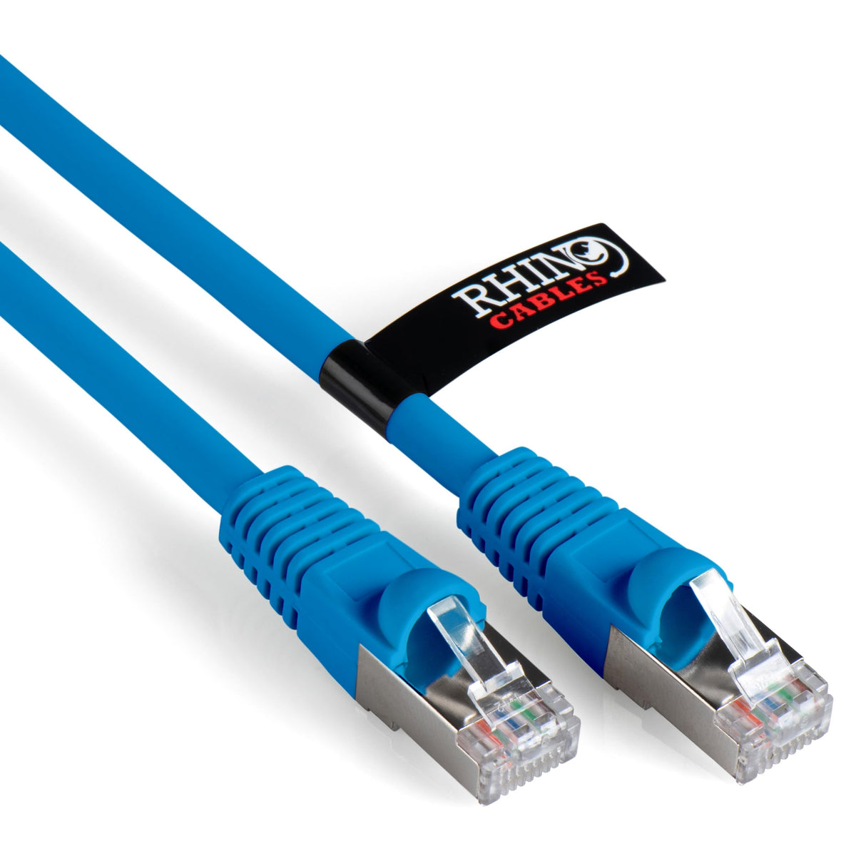 rhinocables CAT 6a Ethernet Cable | 10Gbps S/FT High-Speed & Large Bandwidth Data Transfer | Reliable LAN Network RJ45 Cable | Wi-Fi Broadband Cable for Seamless Gaming & Streaming (0.25m, Black)