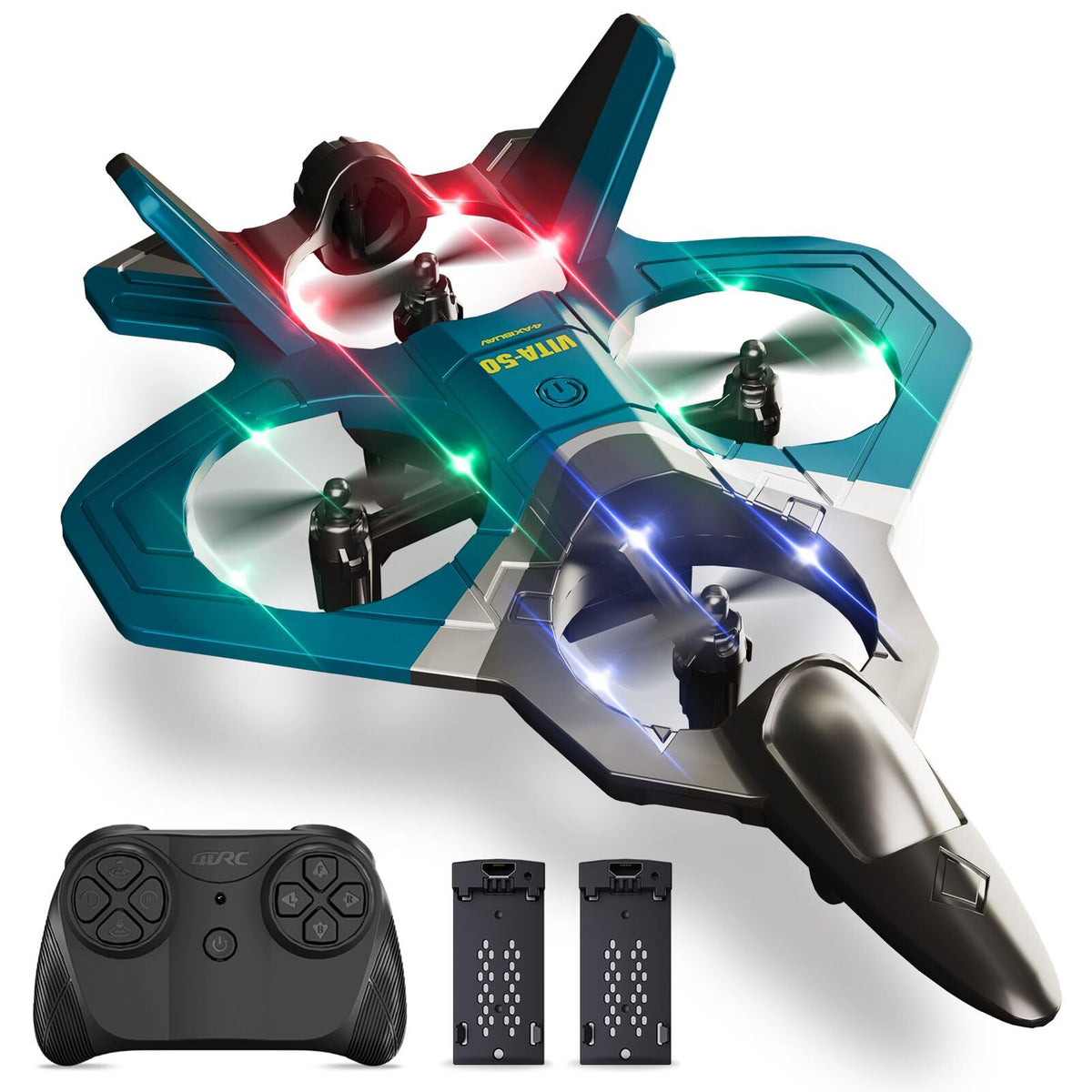 RC Planes Remote Control Airplanes Drones for Kids Adults,Black,3Batteries