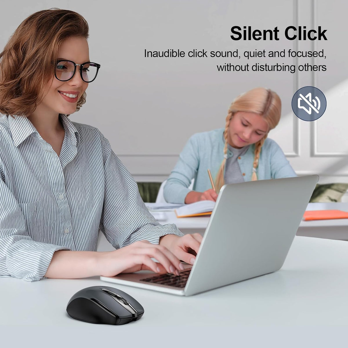 TECKNET Bluetooth Mouse, Wireless Mouse Rechargeable