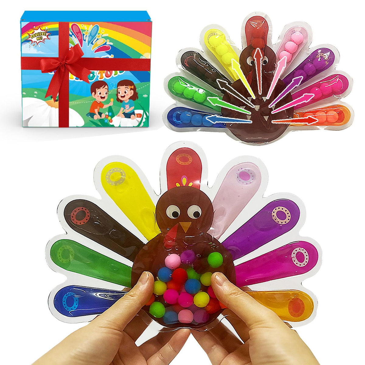 Color Sorting Sensory Toys, Fine Motor Skills Toys for Toddlers, Montessori Toys Preschool Learning Activitie, Sensory Activity Toy for Kids 3+ and Adults