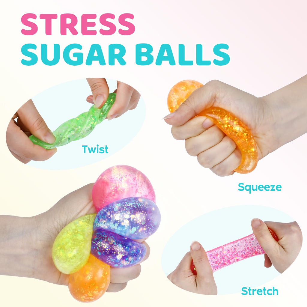 8 Pack Stress Cube ,Slow Rising Stress Balls for Adults