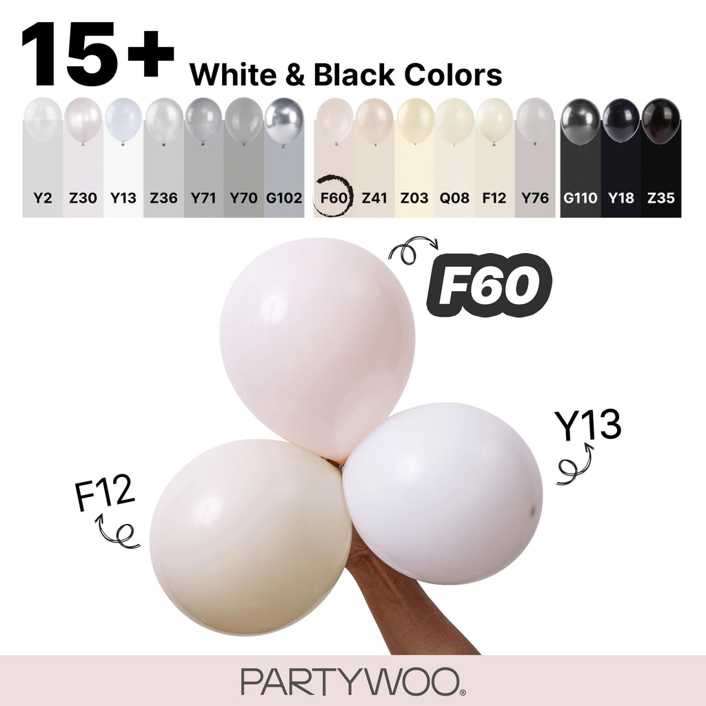 PartyWoo Light Blue Balloons 101pcs Baby Pastel Sky Aqua Blue Color 12 Inch