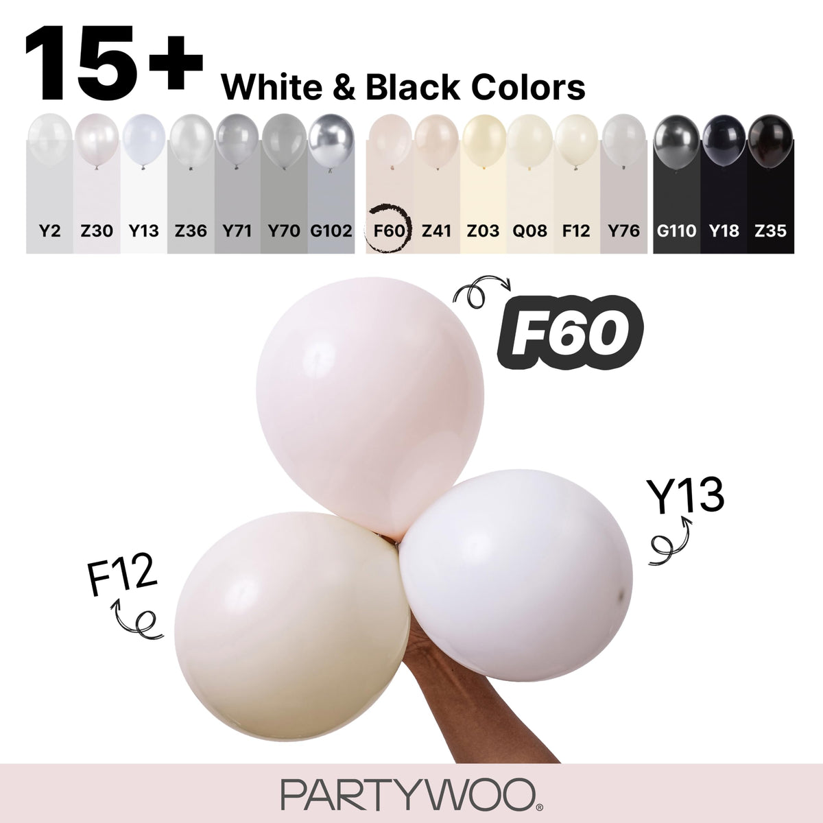PartyWoo Dark Purple Balloons 120pcs Royal Purple Color Different Sizes