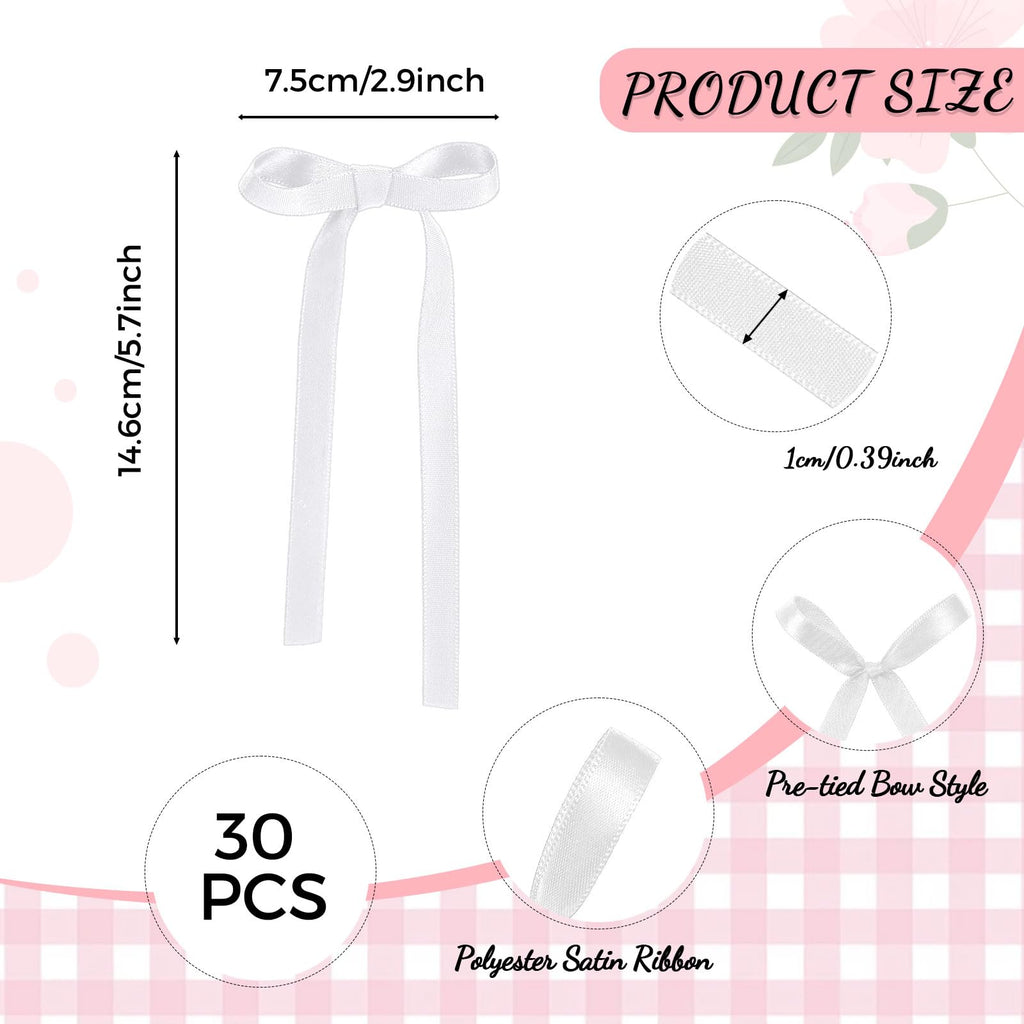 30 Pack Bow Cake Toppers Black Ribbon Bows for Cake Halloween Party Decor