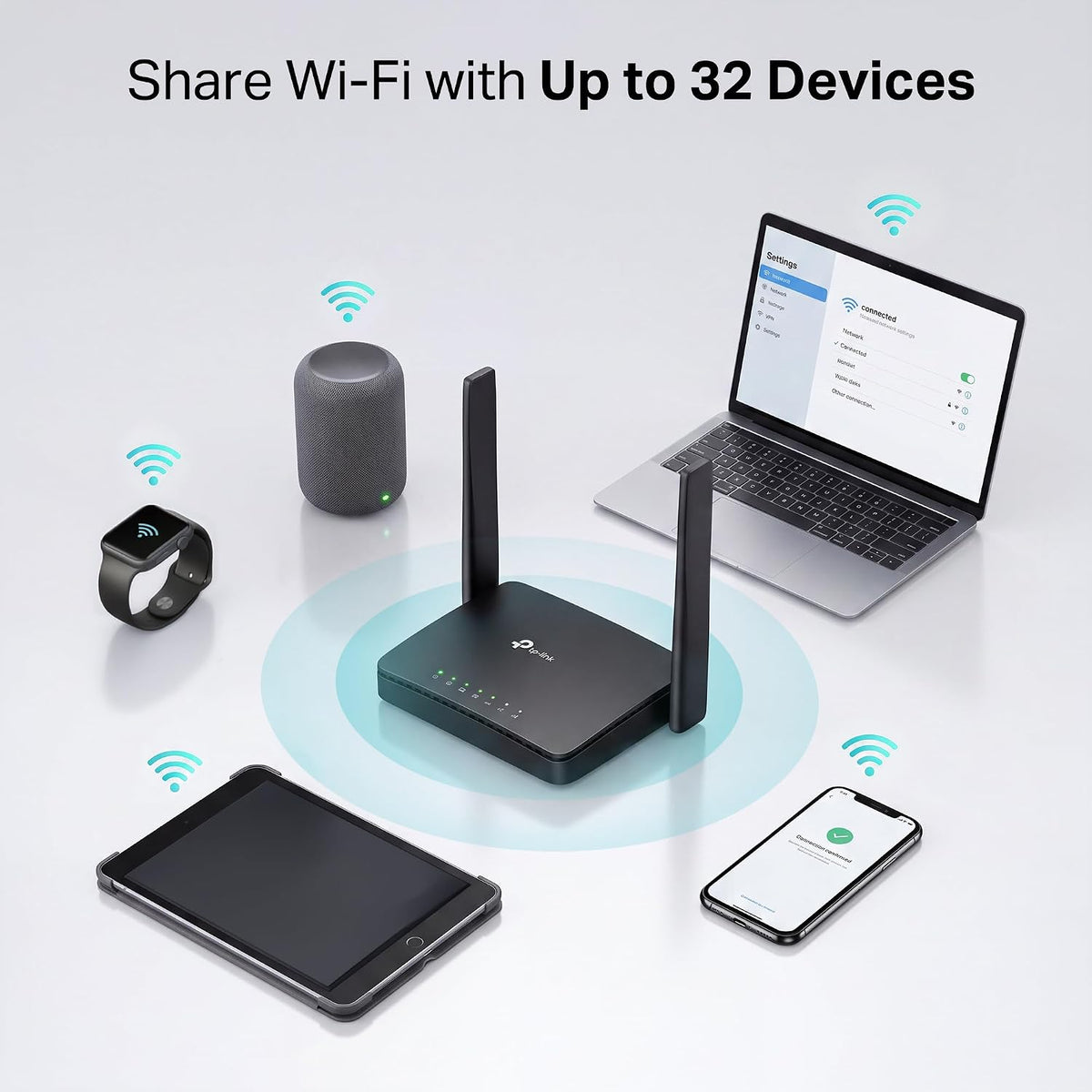 New TP-Link TL-MR100P Portable 4G Router with SIM Slot, Travel WiFi