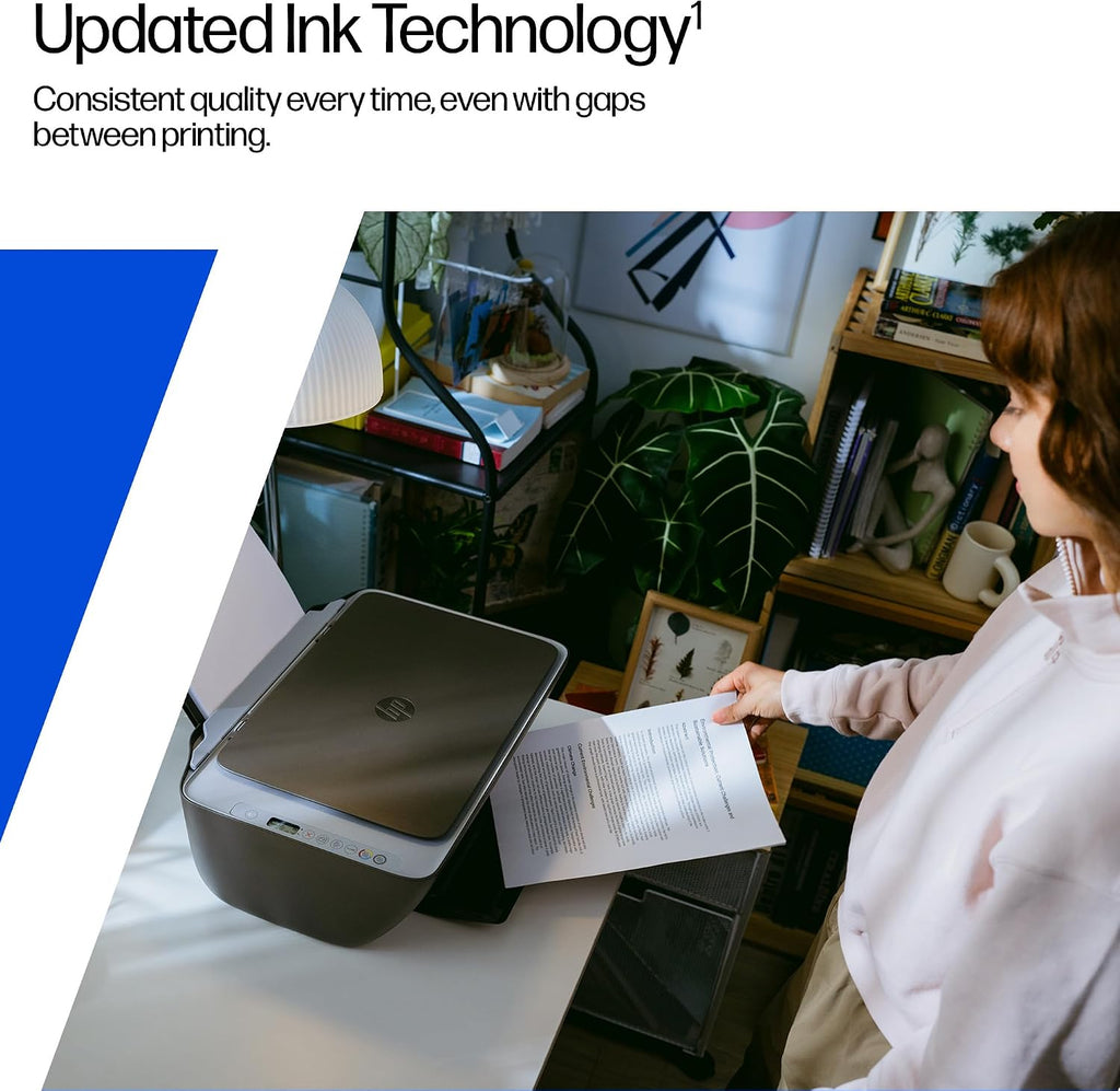 HP DeskJet 2921 All In One Printer | Colour | Wireless | Easy Setup & Reliable Wi-Fi | 3 months free Instant Ink Included | Print, Scan & Copy