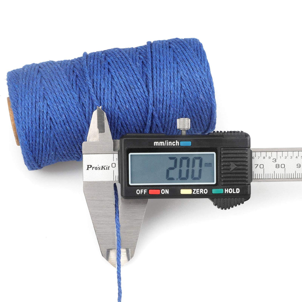 jijAcraft 50M White Cotton String: 2MM Cooking String for DIY Crafts