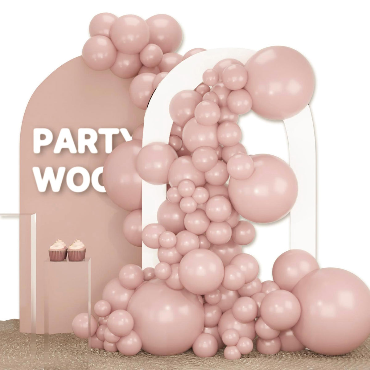 PartyWoo Dark Purple Balloons 120pcs Royal Purple Color Different Sizes