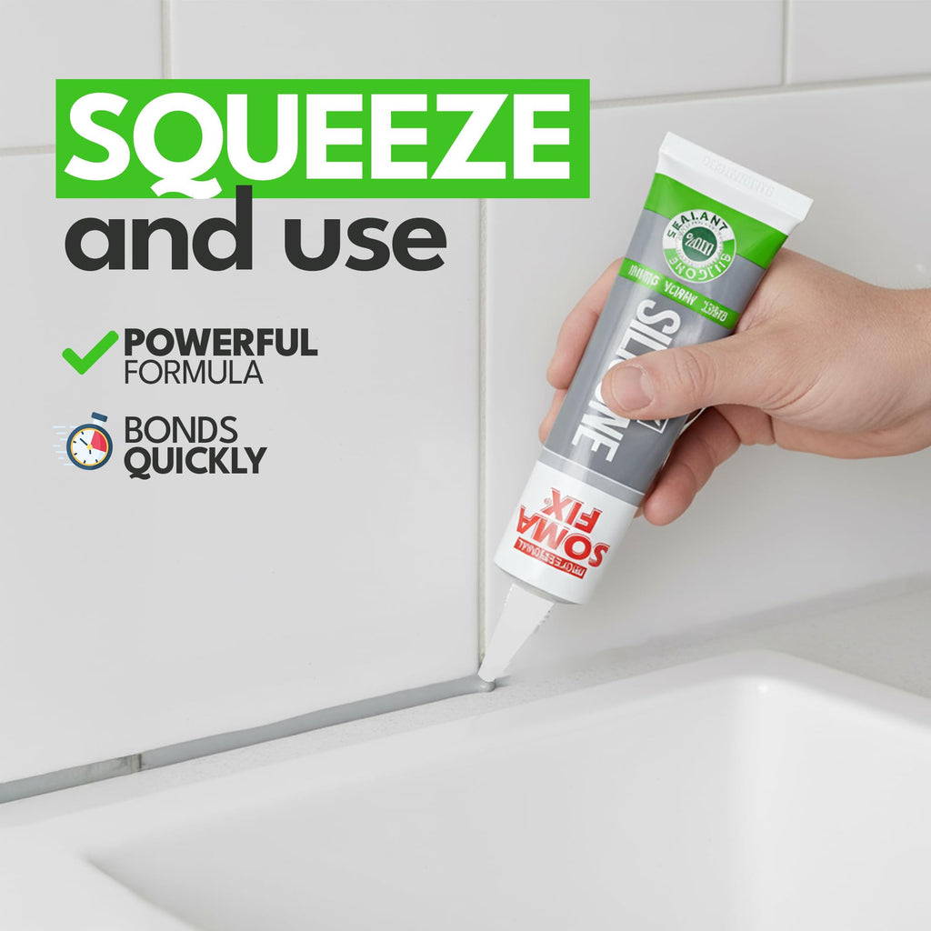 Brown Silicone Sealant, Waterproof & Flexible Sealant and Adhesive - 280ml