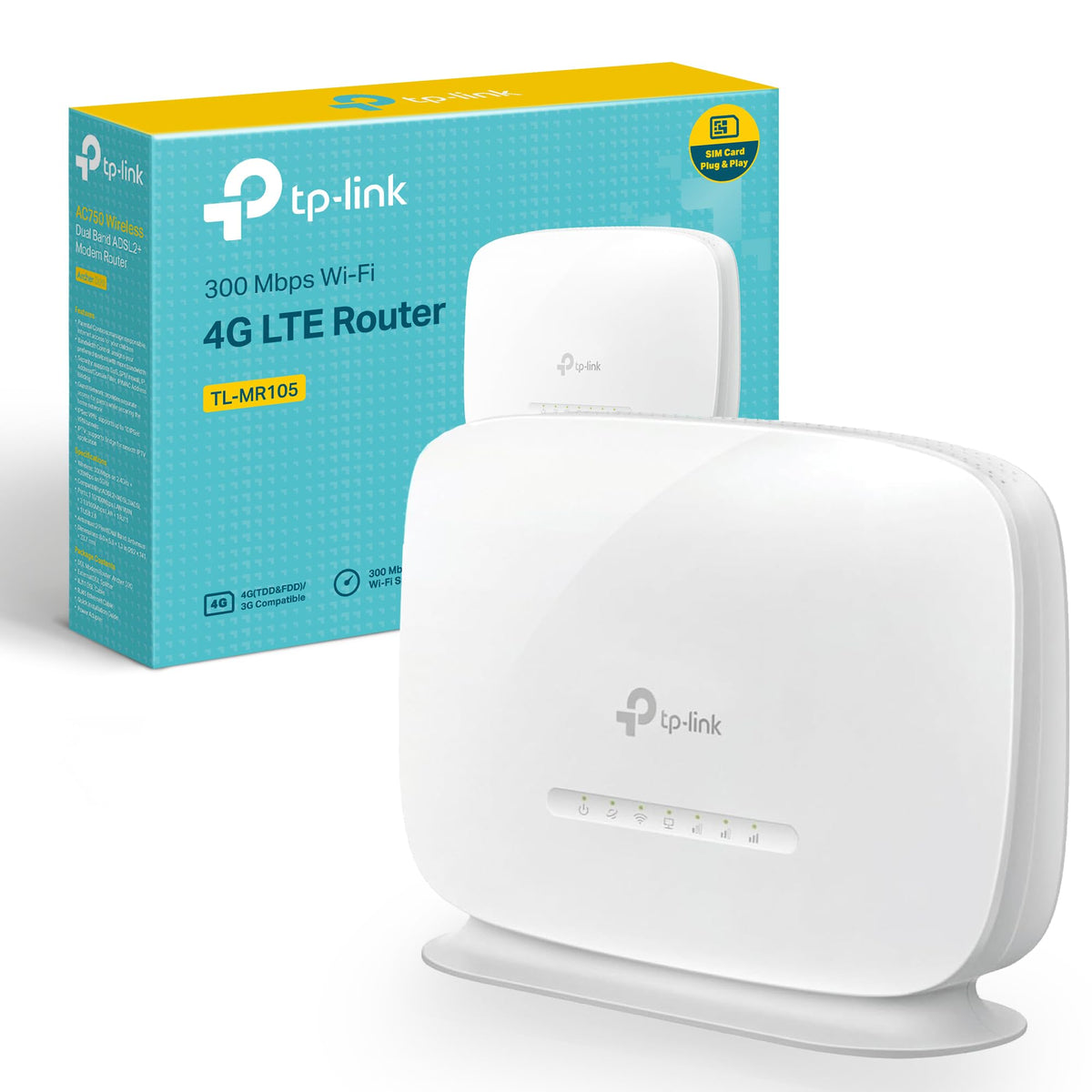 New TP-Link TL-MR100P Portable 4G Router with SIM Slot, Travel WiFi