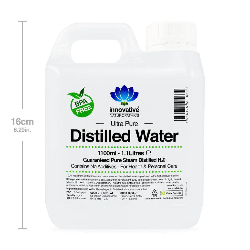 Distilled Water - 100% Pure Steam Distilled H2O - 1100ml (8)