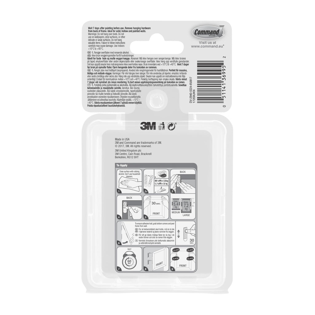 Command Picture Hanging Strips, Value Pack - 8 Large, 6 Medium, 4 Small Pairs | Damage-Free Hanging for Photos, Frames, Mirrors, Wall Décor and Signs