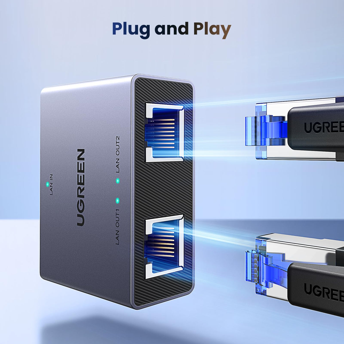 UGREEN 5 Port Gigabit Network Switch, Ethernet Splitter Hub