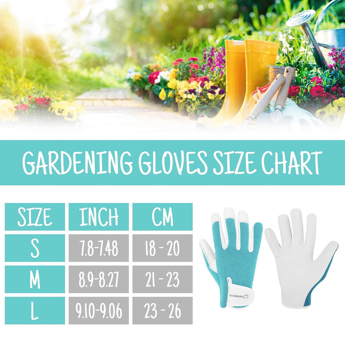 WESTWOOD FOX Ladies/Mens Leather Gardening Gloves Thorn Proof Rigger Garden work gloves, Safety Working Gloves, Premium Quality (Babypink, M)