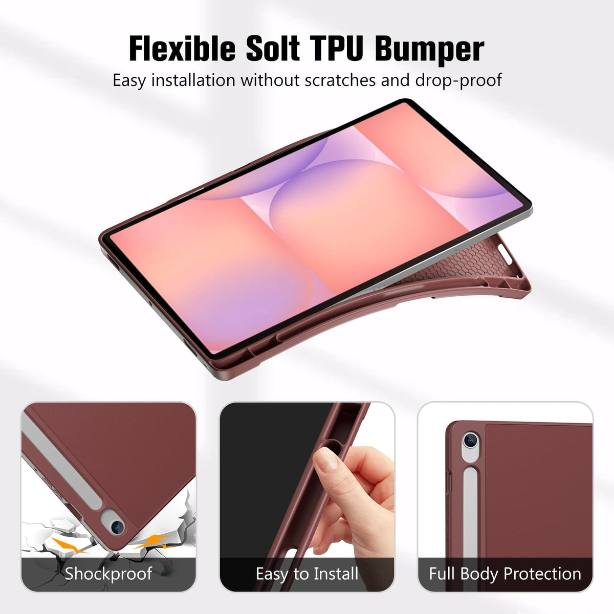 ProCase for Galaxy Tab S10 Lite/S10 FE/S9 FE 10.9" with S Pen Holder -Green