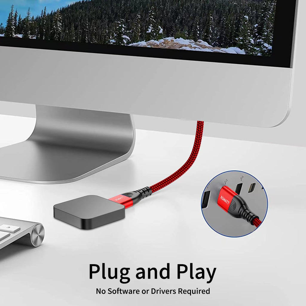 USB 3.0 Cable 2M,5Gbps High Speed Transfer USB Type A Male to Male Lead