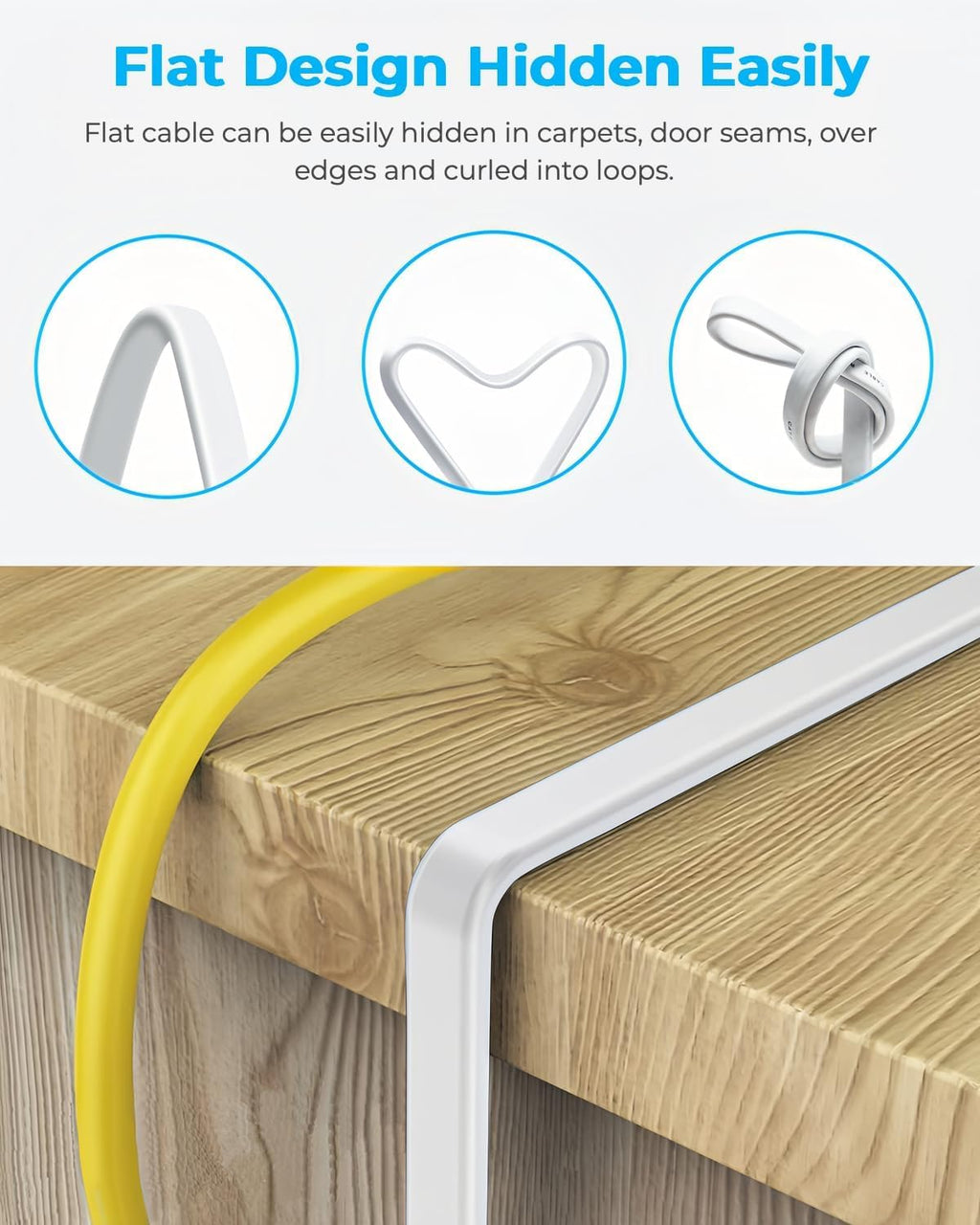 DDMALL Ethernet Cable 0.5m 1m 2m 3m 5m 10m 15m 20m Cat 8 Internet Cable