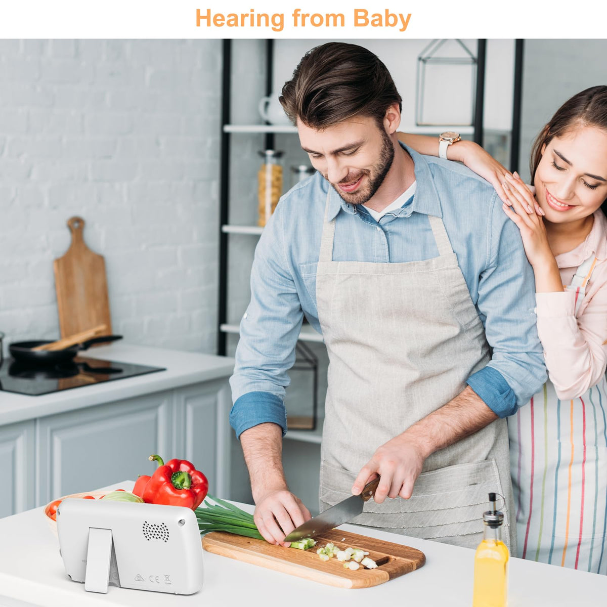 HelloBaby Baby Monitor,29-Hour Battery Life,Upgrade Baby Monitor with Camera and Night Vision,No Wifi,355°/120° Remote Pan Tilt Camera 2x Zoom, ECO Mode,2-way talk,Up to 1000ft,Temperature