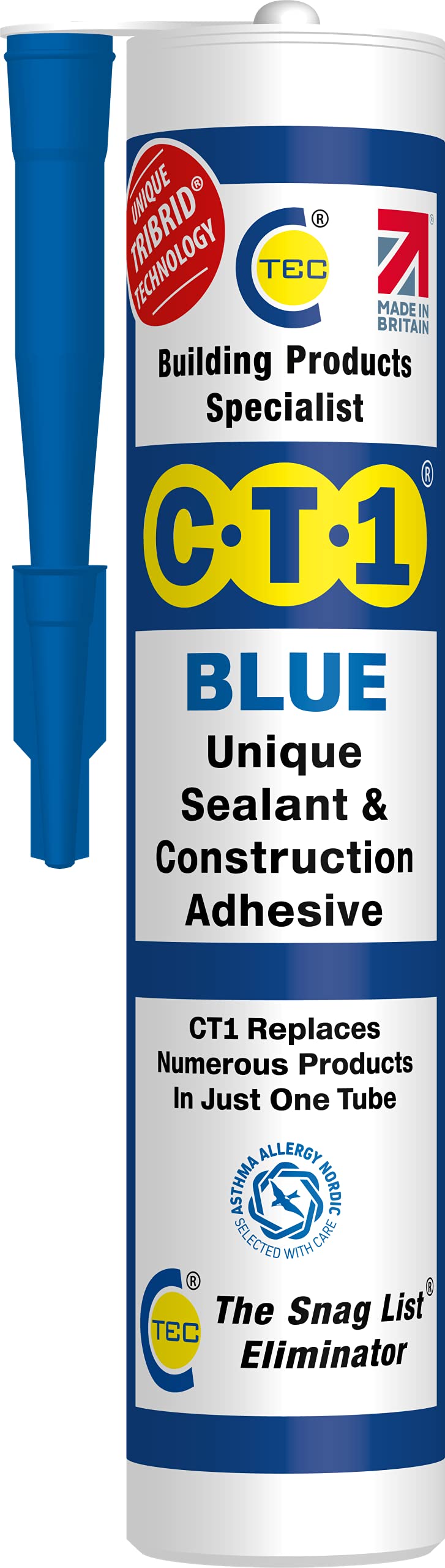 CT1 CT1SILVER Silver TRIBRID® Multi Purpose Sealant & Adhesive - 290ml