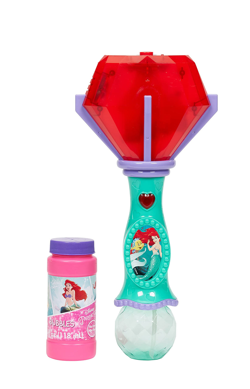 Little Kids Disney Mickey Mouse Light and Sound Musical Bubble Wand, Includes Bubble Solution, Multi (20511)