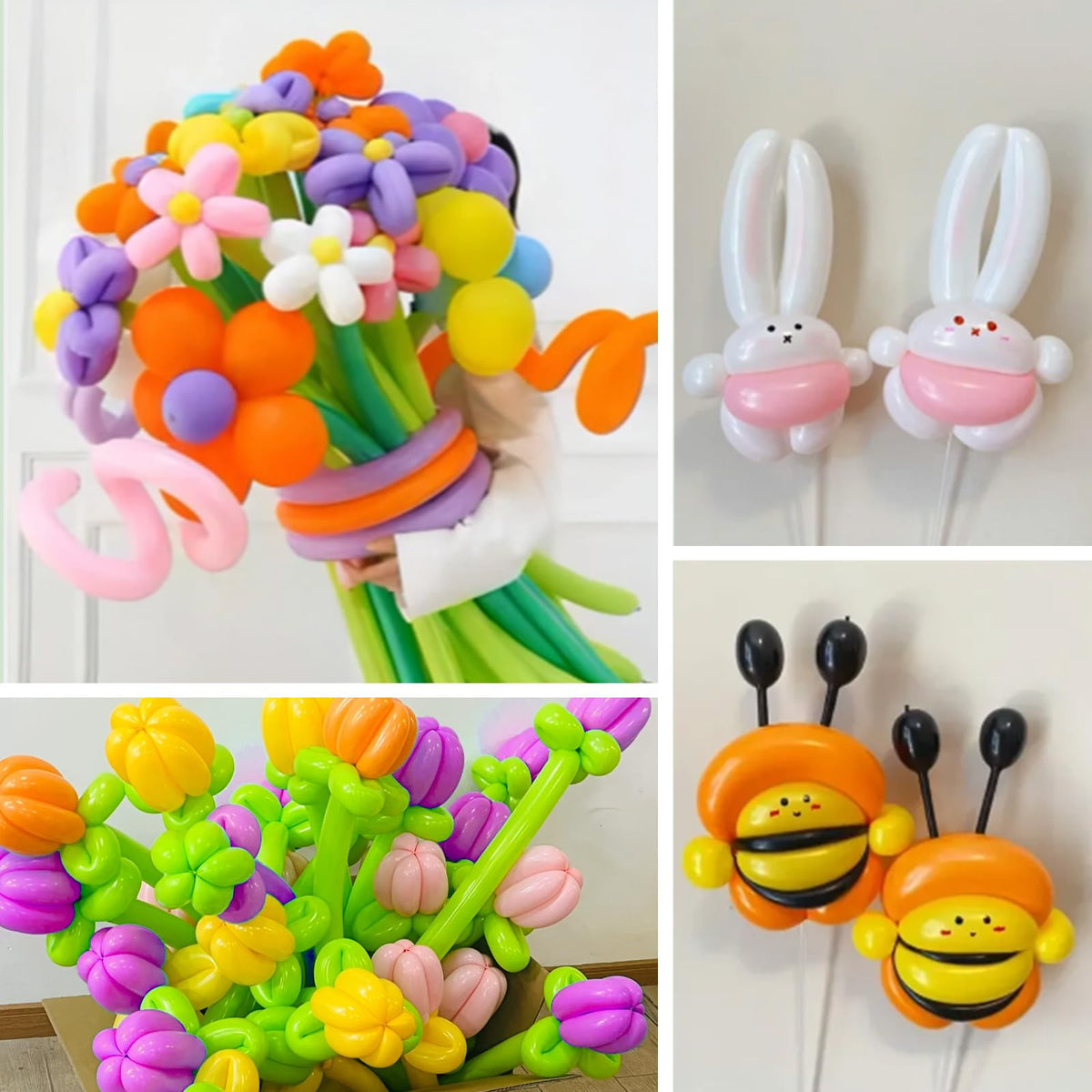 260 Black Long Balloons for Balloon Garland Thickening Skinny Latex Twisting Animals Modeling Christmas Birthday Wedding Party Festival Decorations 100pcs