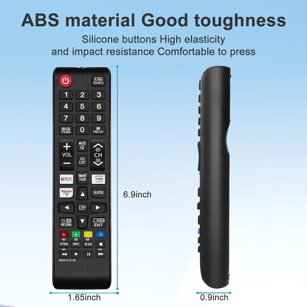 Samsung Universal TV Remote Control – Samsung TV Remote Replacement with Netflix, Prime Video, Rakuten Buttons for All S amsung LED QLED UHD 4K 8K Smart TVs