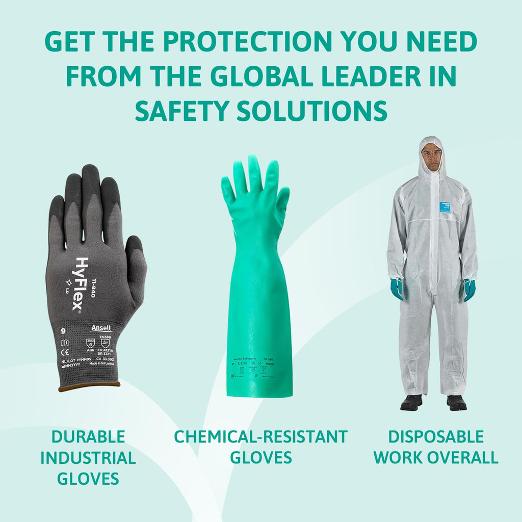 Ansell Microflex 93-732 Disposable Gloves, Black, Size XL, 100 Pcs