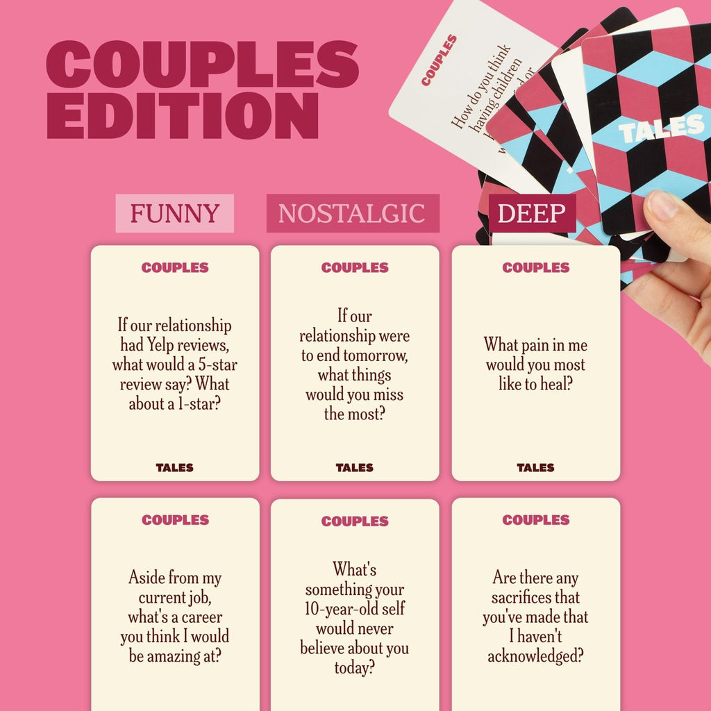 TALES 150 Conversation Cards, Family Edition, Create Meaningful Connections