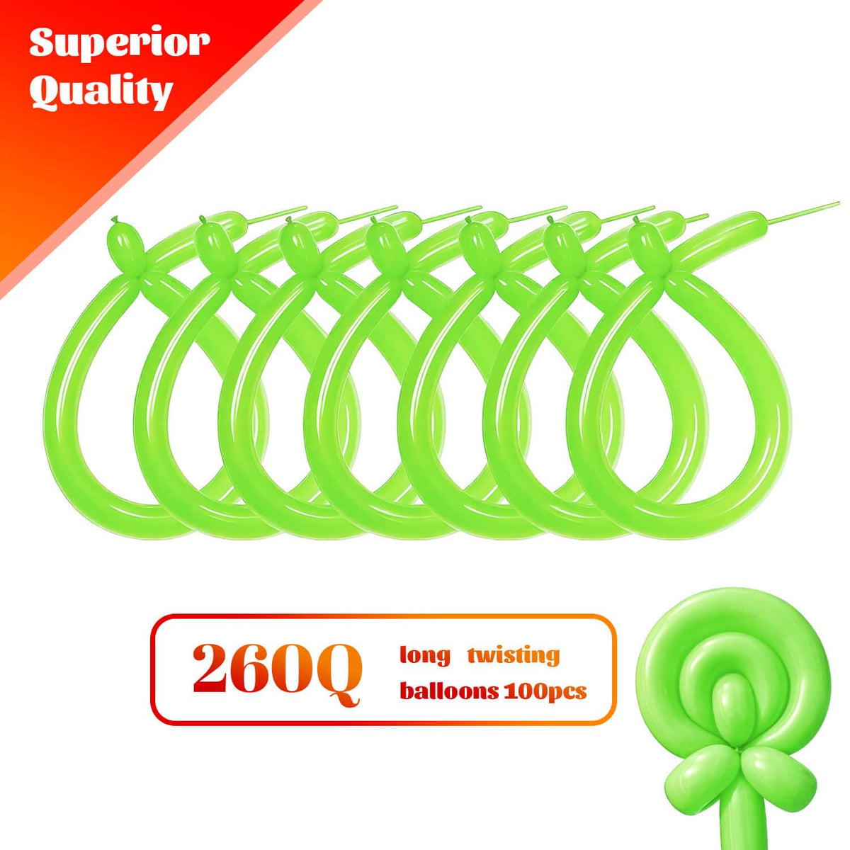260 Black Long Balloons for Balloon Garland Thickening Skinny Latex Twisting Animals Modeling Christmas Birthday Wedding Party Festival Decorations 100pcs