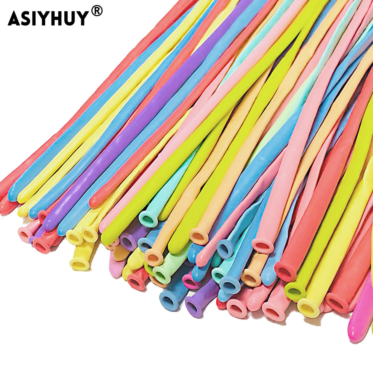 ASIYUHY 260 Balloons Clear Long Balloons 100 Pack Twisting Animal Balloon