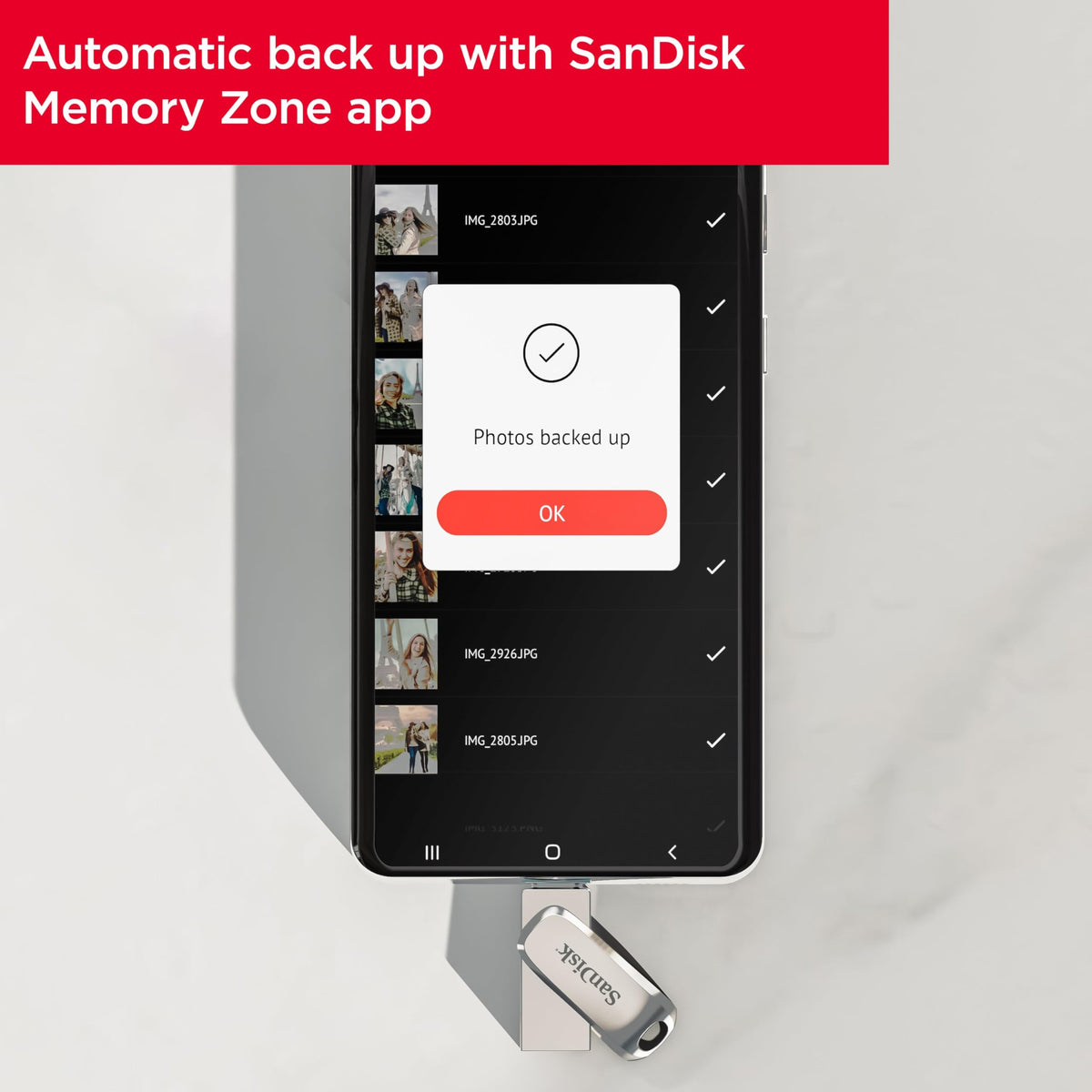 SANDISK Ultra Dual Drive Luxe 256GB, USB-C+USB-A, Up to 150MB/s Read Speeds