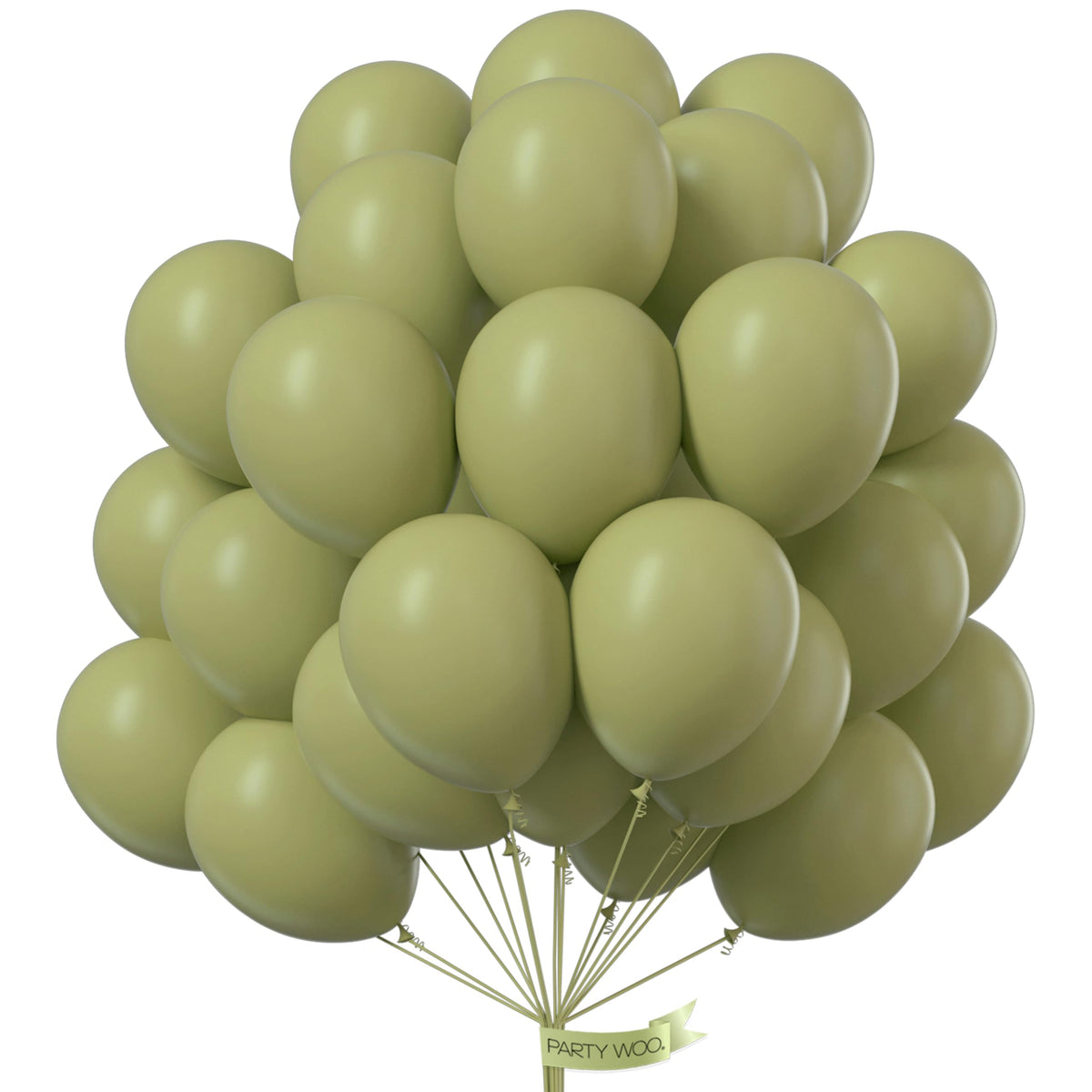 PartyWoo Light Blue Balloons 101pcs Baby Pastel Sky Aqua Blue Color 12 Inch
