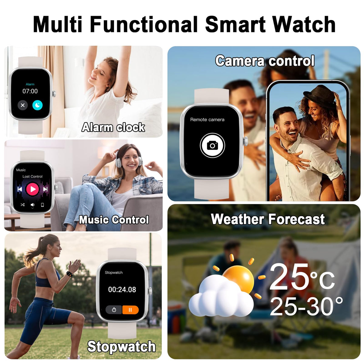 Motast Smart Watch, Fitness Tracker 1.69'' HD for Men Women,