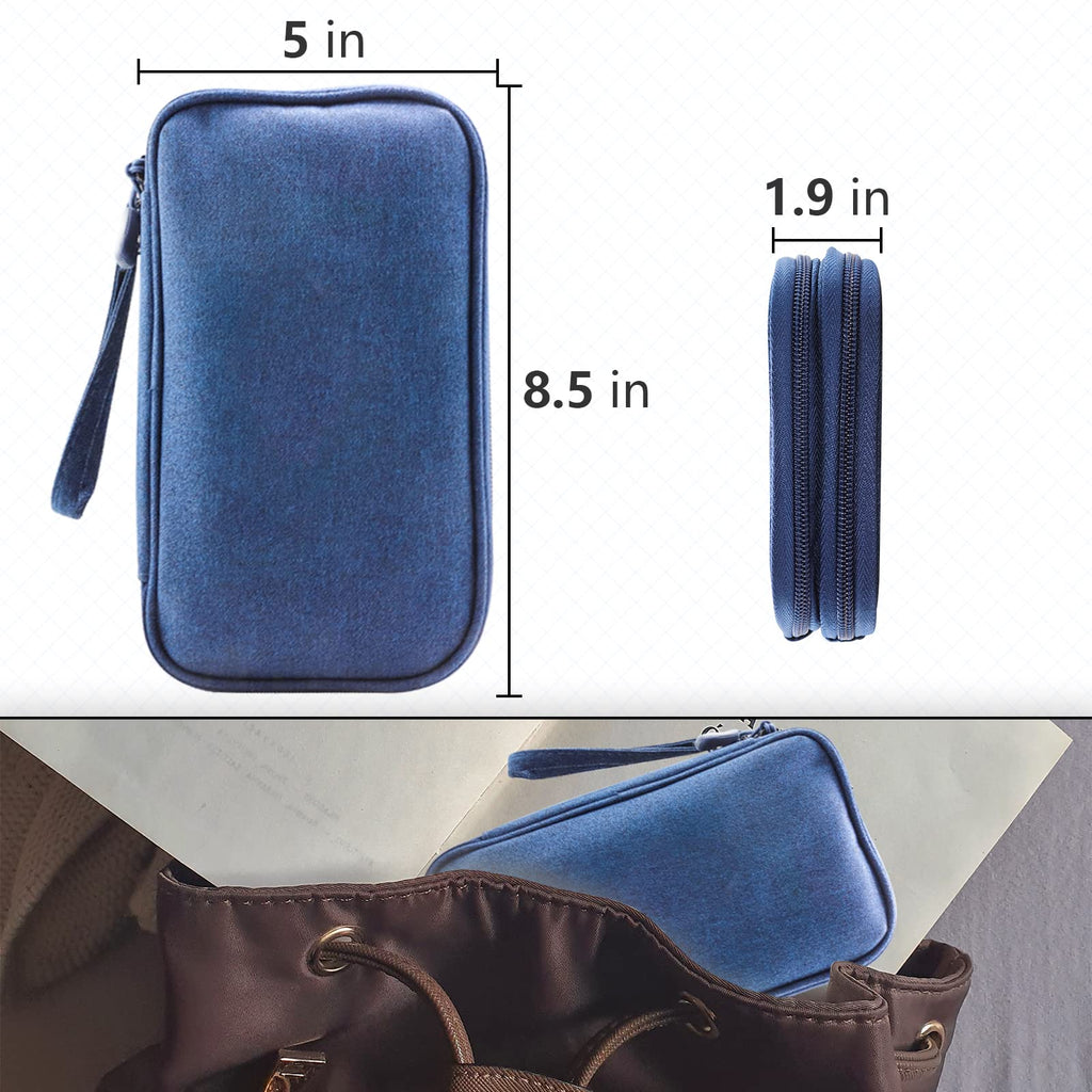 Teskyer Travel Cable Organiser Bag, Travel Essential, Black