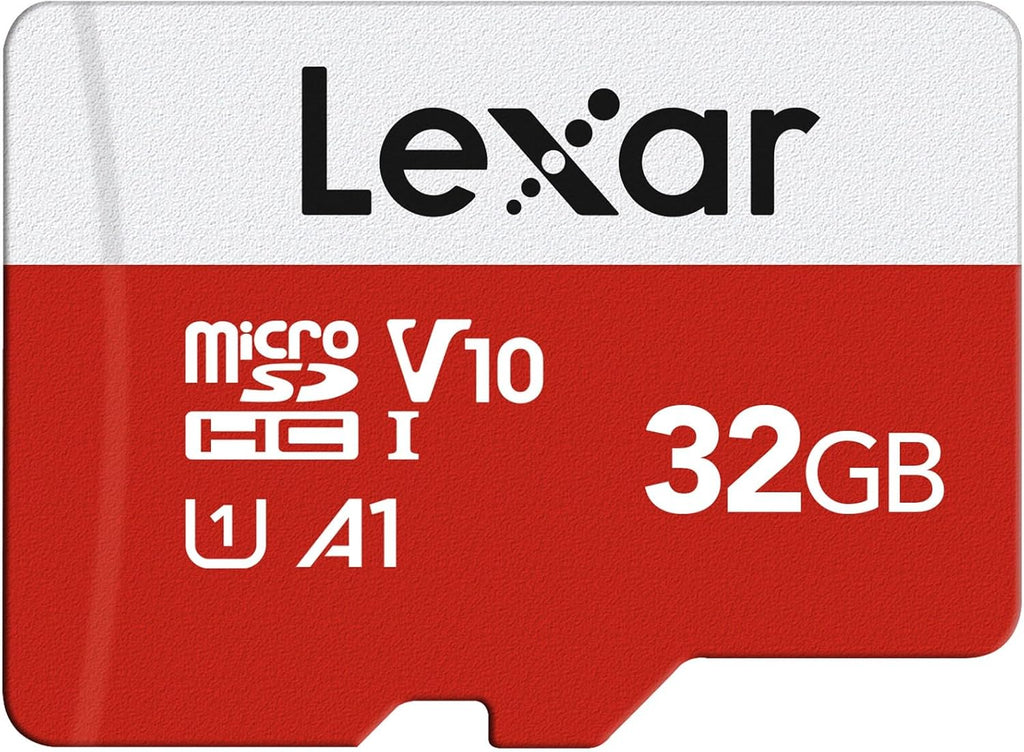 Lexar 32GB Micro SD Card E Series, microSDHC UHS-I Flash Memory Card with Adapter - Up to 100MB/s, A1, U1, Class10, V10, High Speed TF Card
