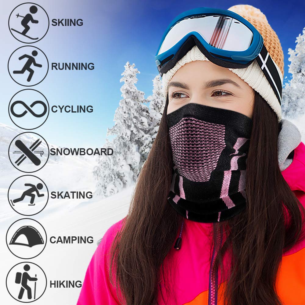WTACTFUL Winter Neck Warmer Gaiter Windproof Face Mask Balaclava Bandana for Ski Snowboard