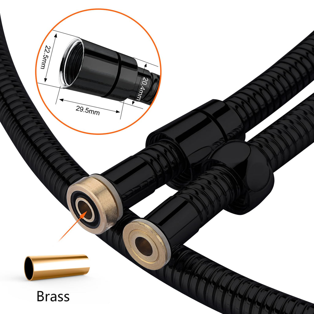 Shower Hose 3m, GRIFEMA G851-30 Stainless Steel Shower Pipe, Anti-Kink