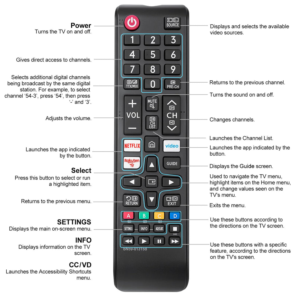 Universal Replacement for LG Smart TV Remote
