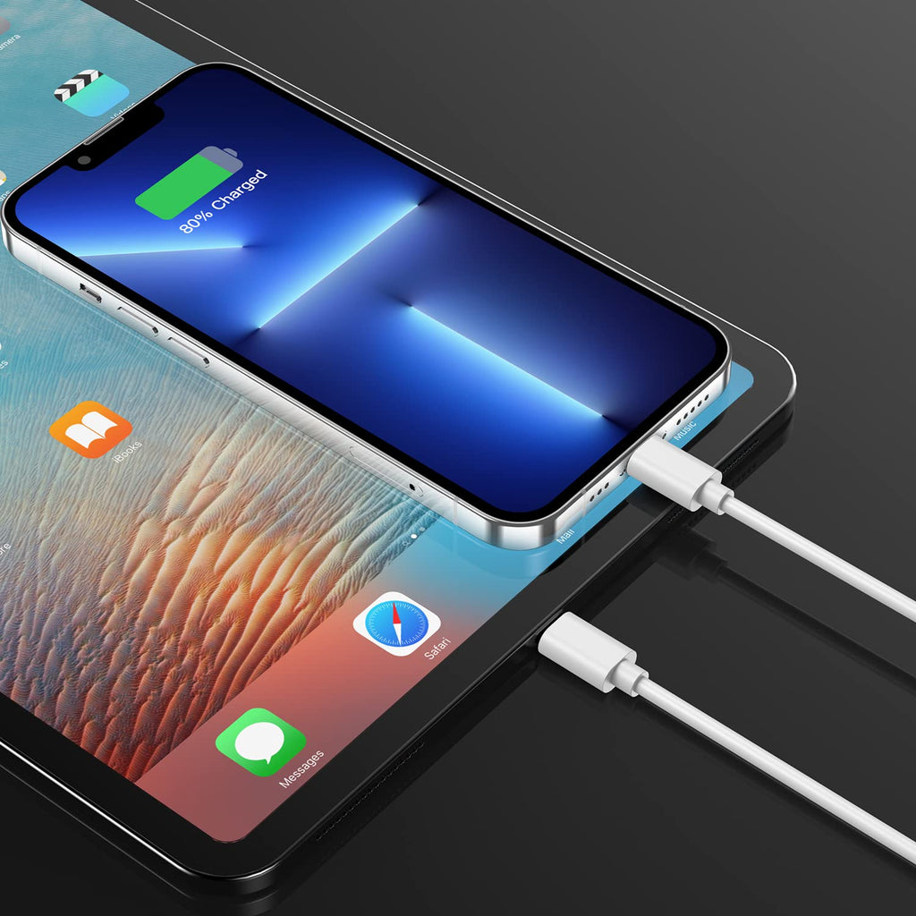 2Pack 1.8M iphone Charger Cable [Apple MFi Certified] 6 Foot, 2.4A Lightning to USB Fast Charging Lead for iPhone 14 13 12 11 Pro Max XS XR X 8 7 6 Plus 5, iPad and iPod